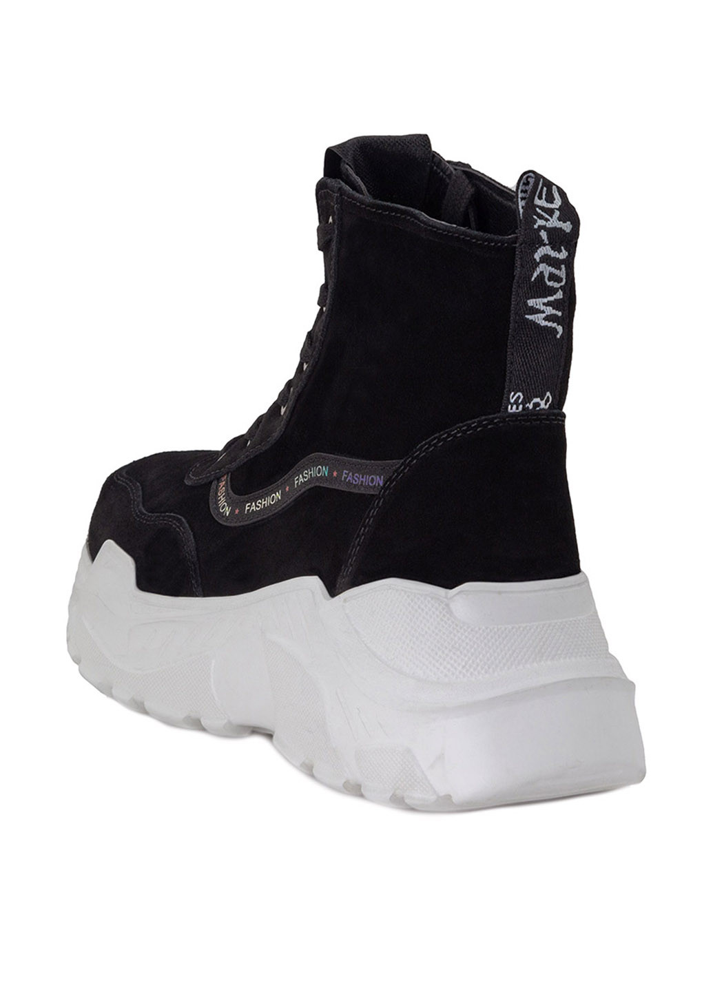 Зимние ботинки Optima с белой подошвой из натуральной замши