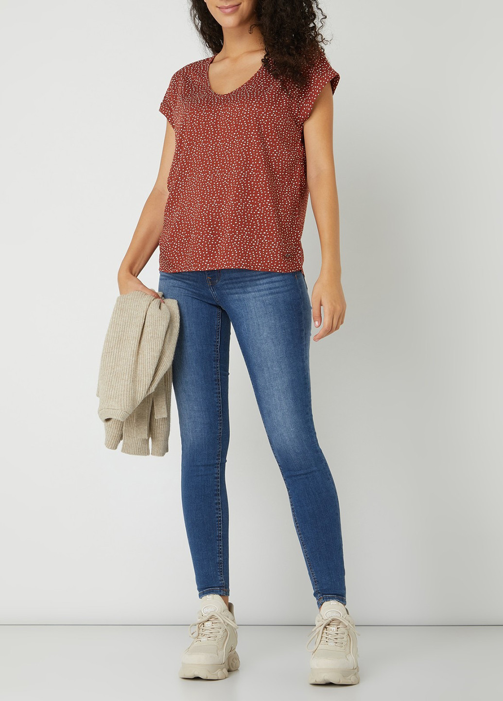 Коричнева блуза Tom Tailor