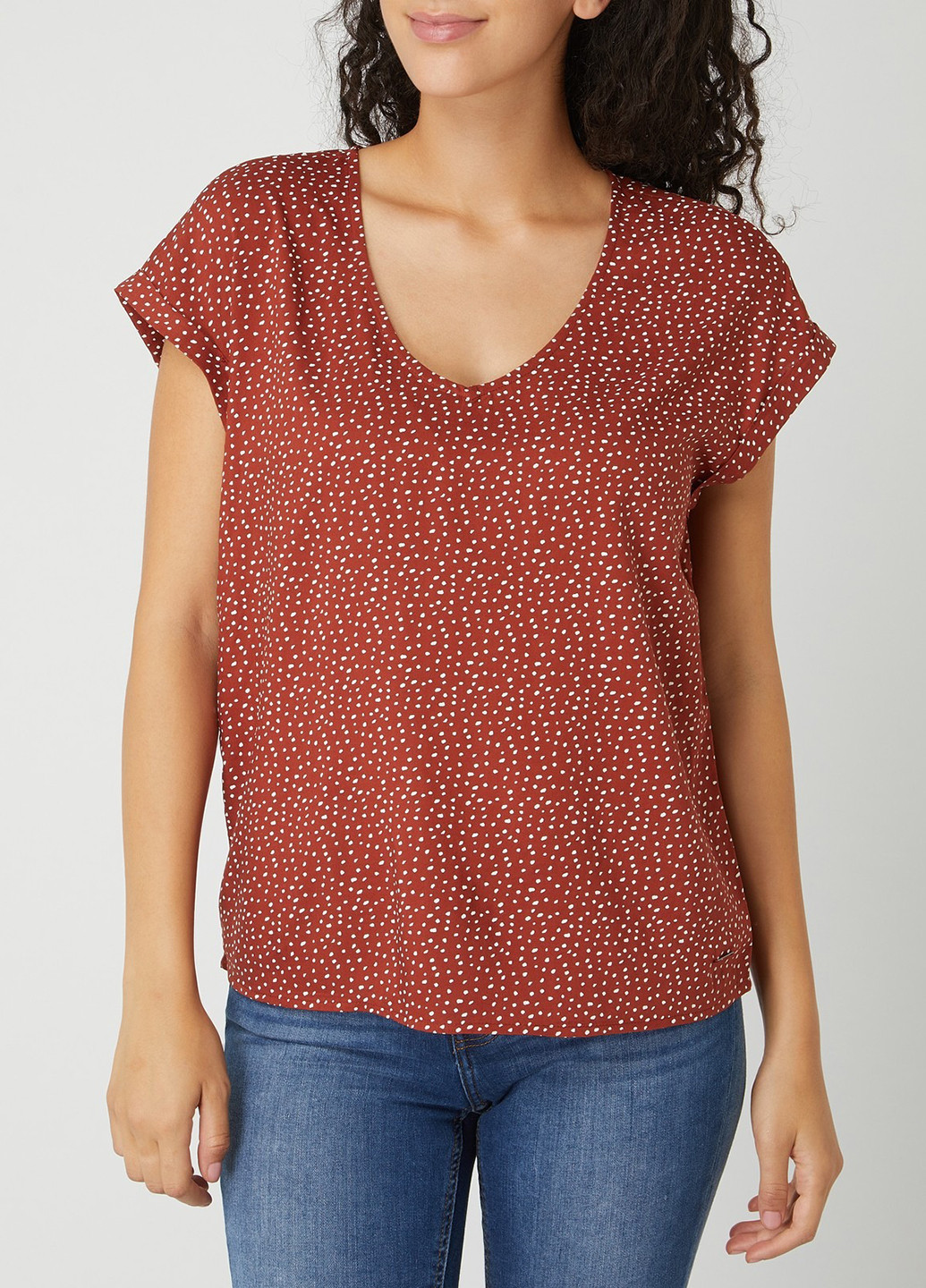 Коричнева блуза Tom Tailor