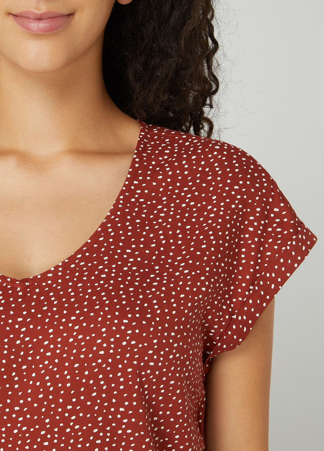 Коричнева блуза Tom Tailor