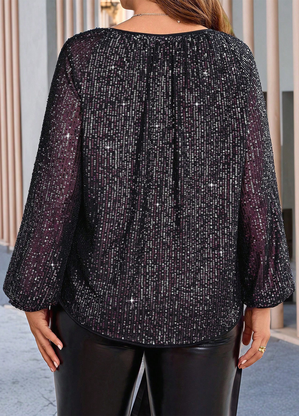 Фіолетова блуза SHEIN