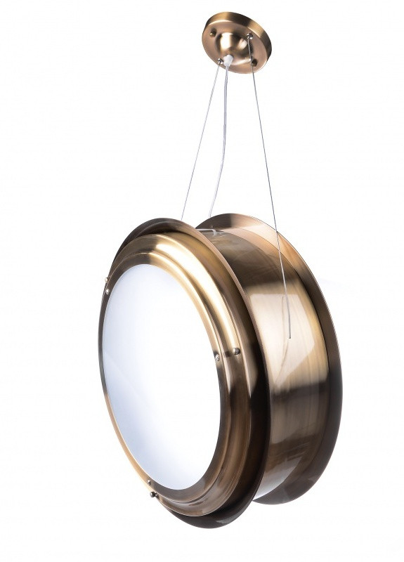 Люстра потолочная лофт подвесная на 3 плафона BL-163S/3 E27 AB Brille (253886970)