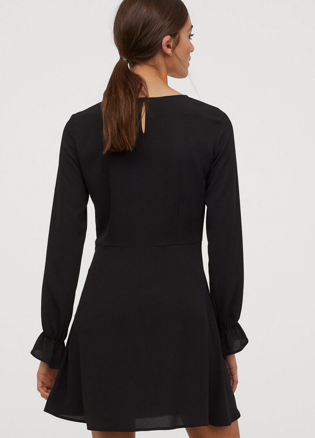 Чорна кежуал сукня кльош H&M