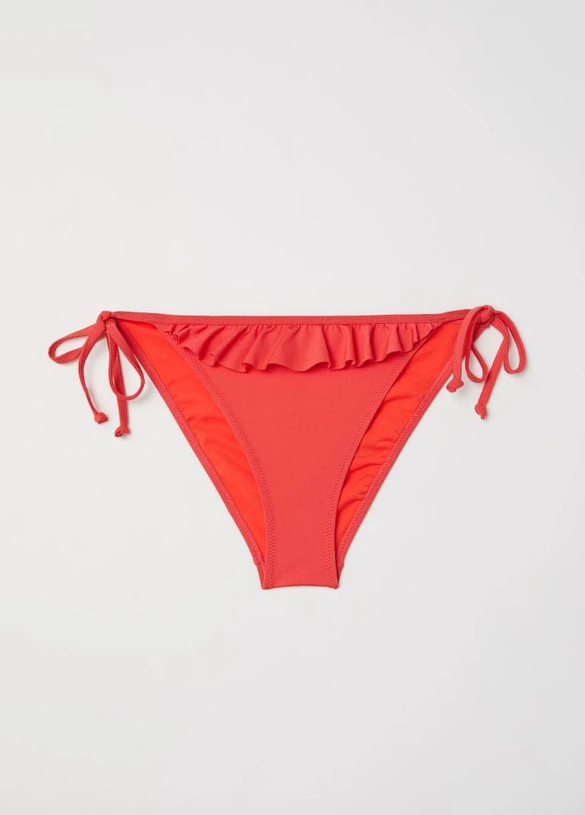 Красные купальные трусики-плавки однотонные H&M