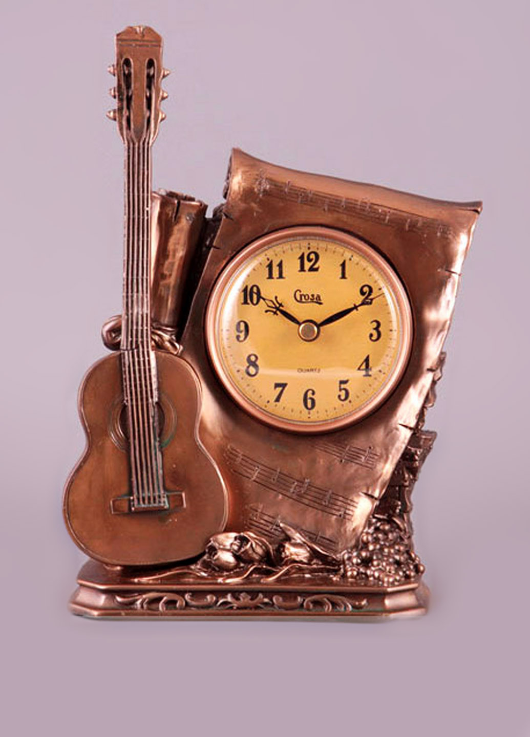 Годинник "гітара" кварцові без елементів живлення, 15х8х24 см Lefard (16989588)