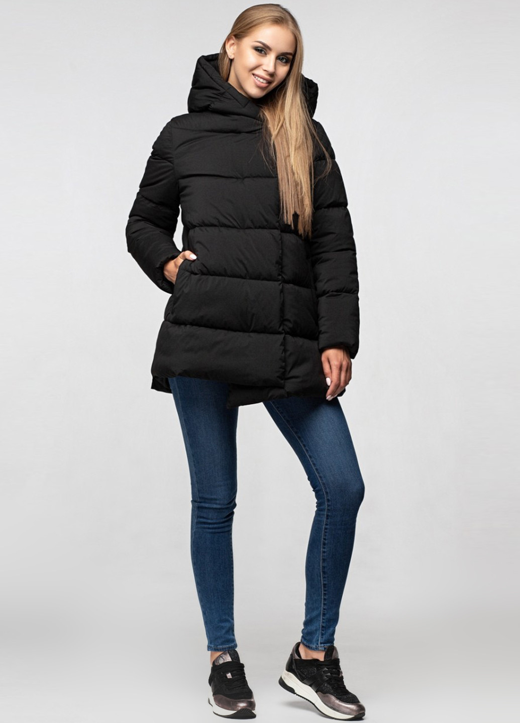 Чорна зимня куртка KTL&Kattaleya