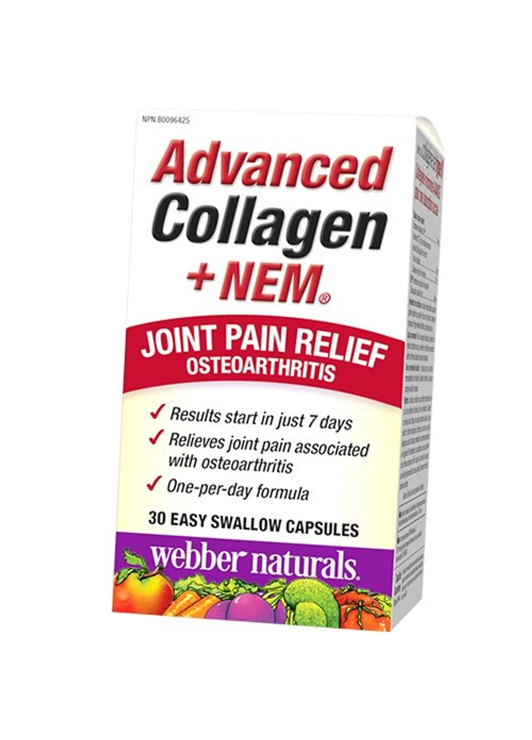 Коллаген Advanced Collagen + NEM 30 капсул Webber Naturals (255408999)
