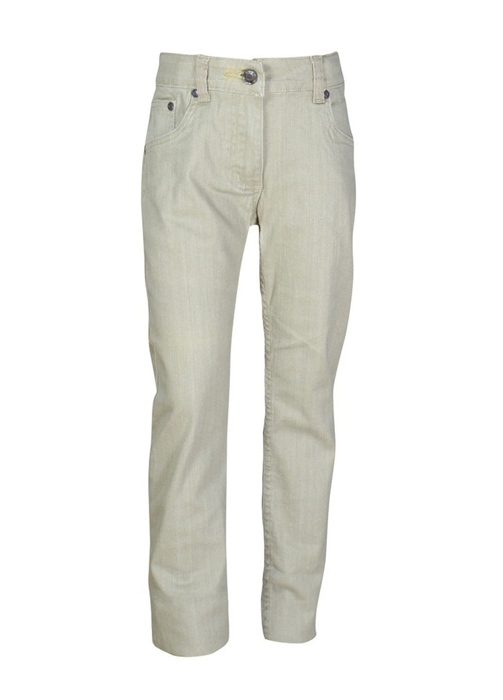 Бежевые кэжуал демисезонные со средней талией брюки Wojcik