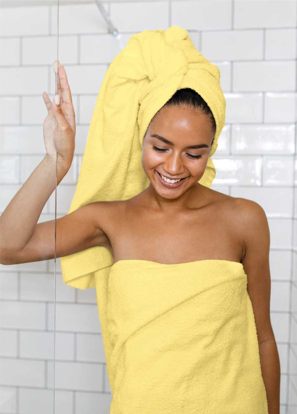 Lovely Svi полотенце махровое банное (хлопок) в подарочном пакете размер: 70 на 140 см жёлтый однотонный желтый производство - Китай