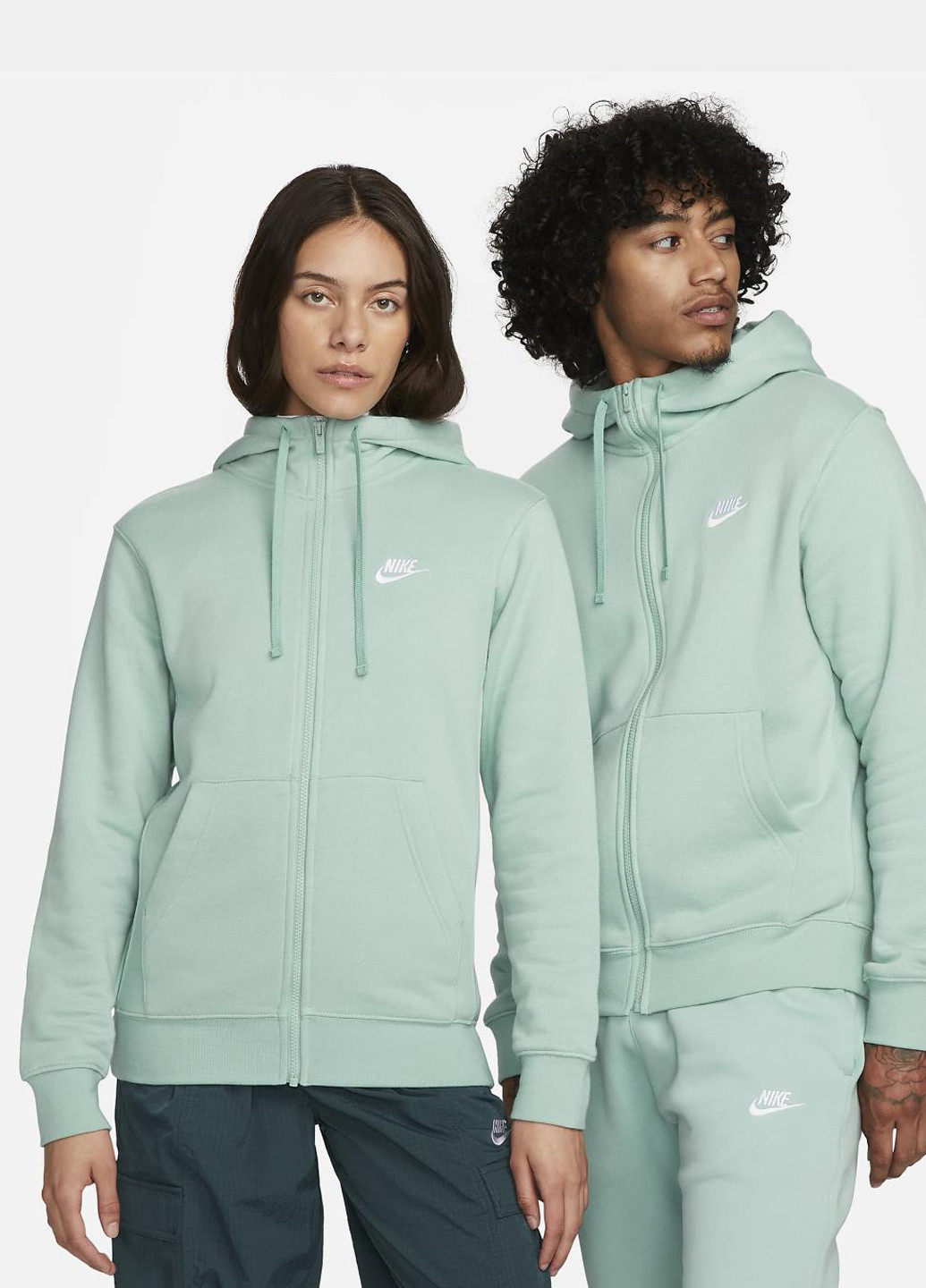 Толстовка BV2645-309 Nike Sportswear Club Fleece Full-Zip Hoodie (319353139)