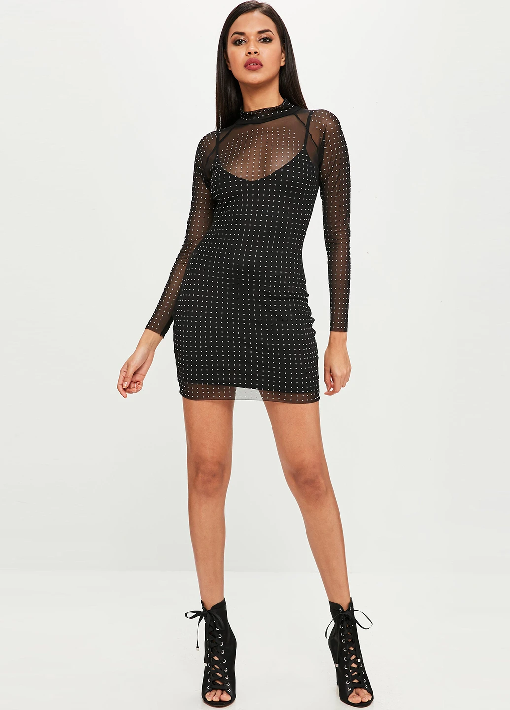 Черное кэжуал платье Missguided однотонное