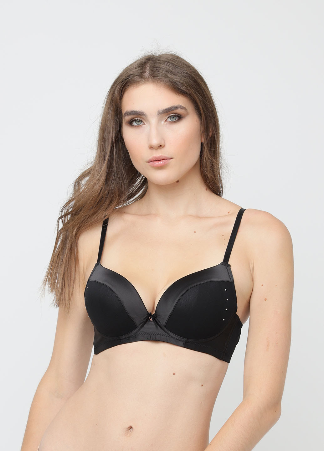 Чёрный бюстгальтер y0638 черный IMPLICITE с косточками