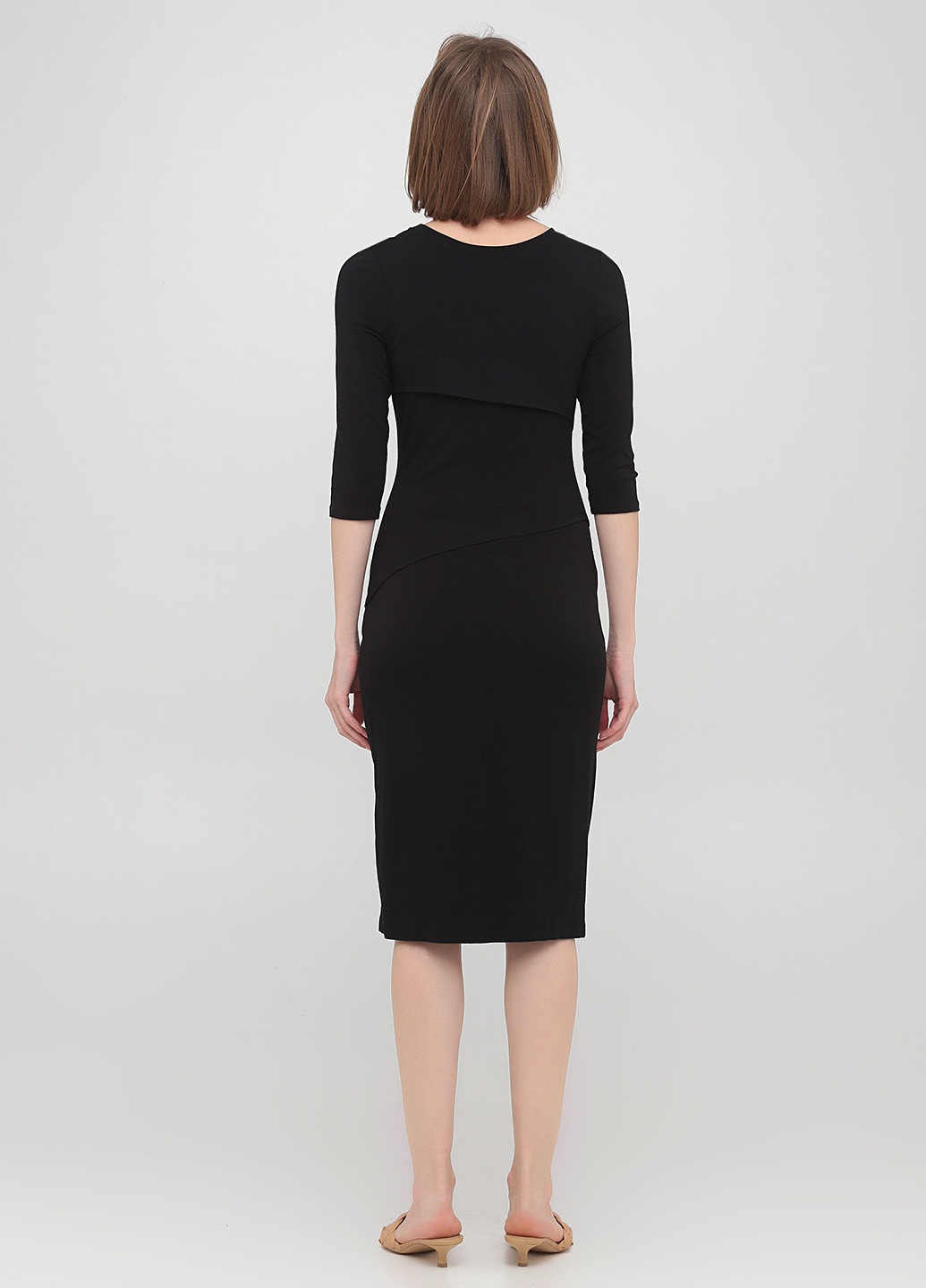 Черное кэжуал платье The J. Peterman Company однотонное