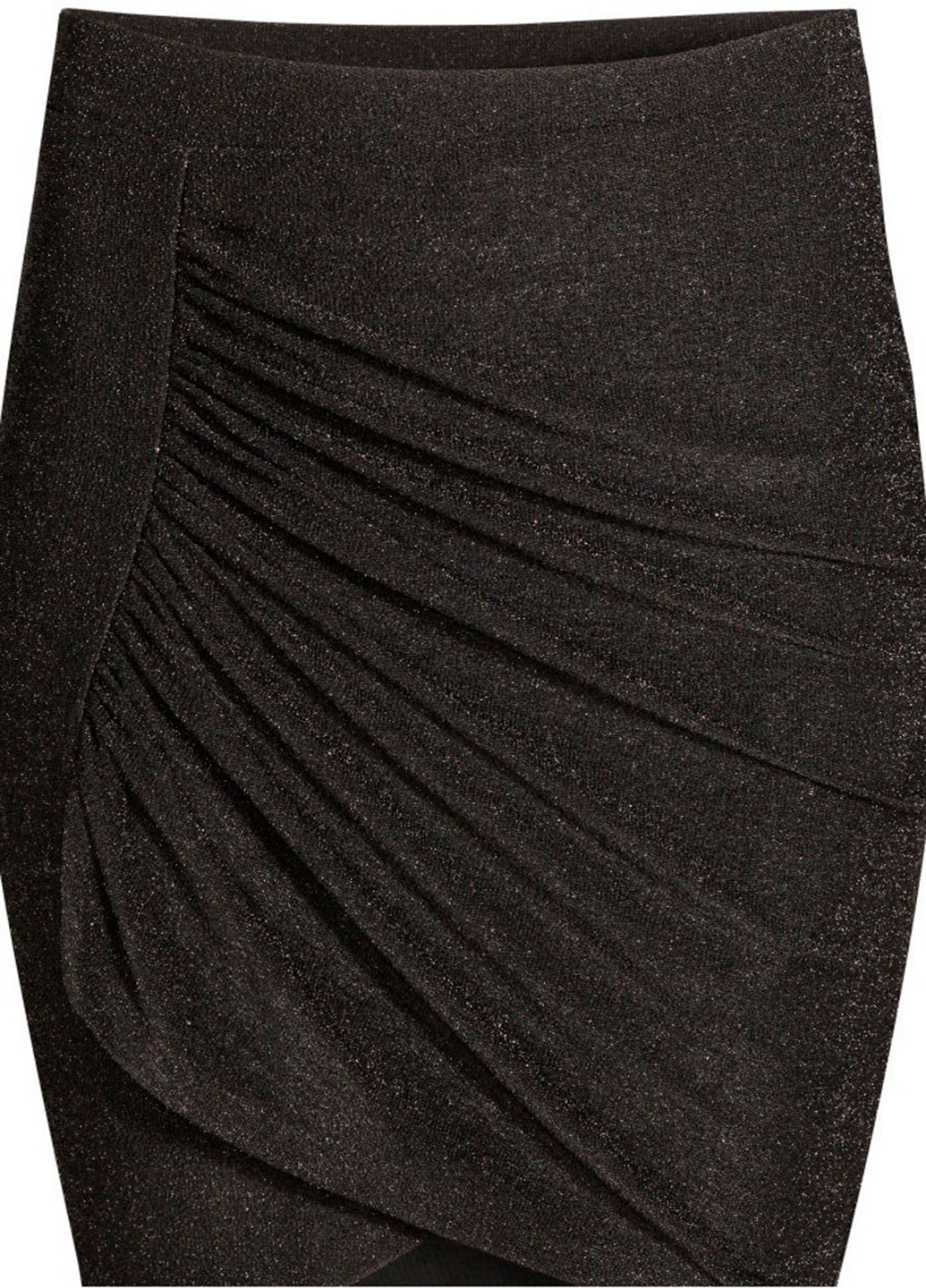 Черная кэжуал "перец с солью" юбка H&M карандаш