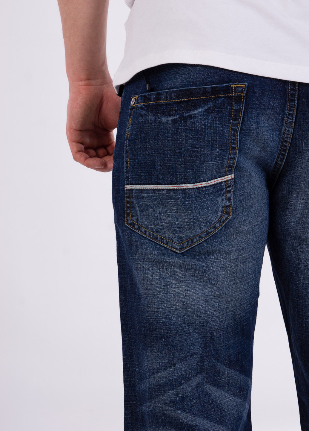 Темно-синие демисезонные прямые джинсы Jack & Jones