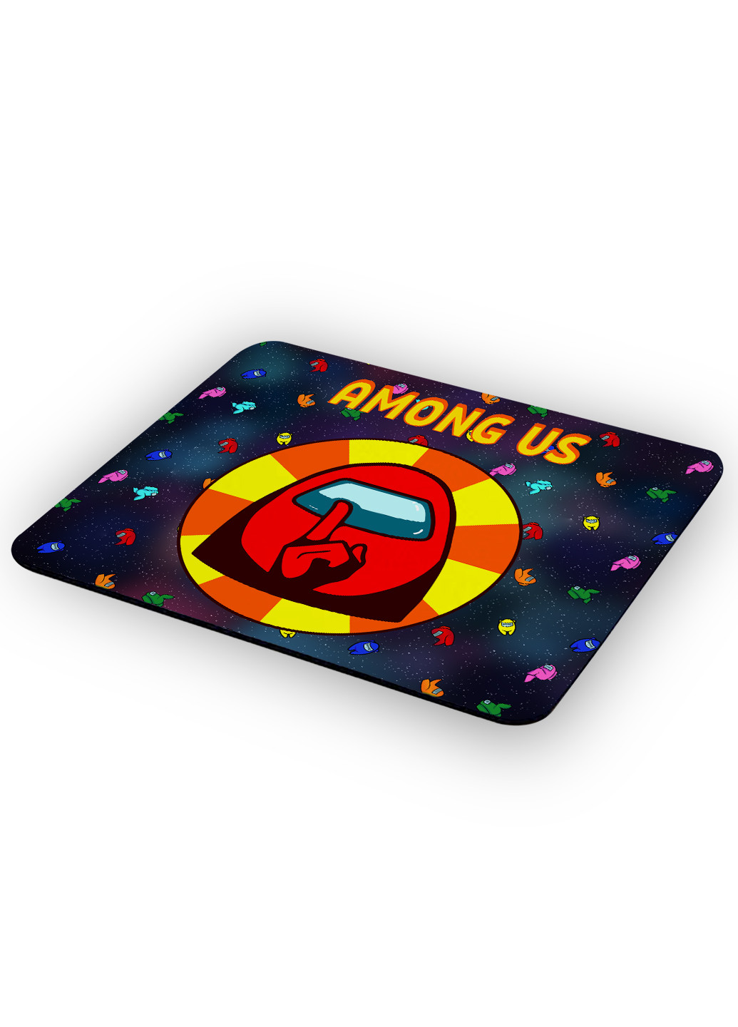 Коврик для мышки Амонг Ас Красный (Among Us Red) (25108-2412) 22х18 см MobiPrint (222995291)