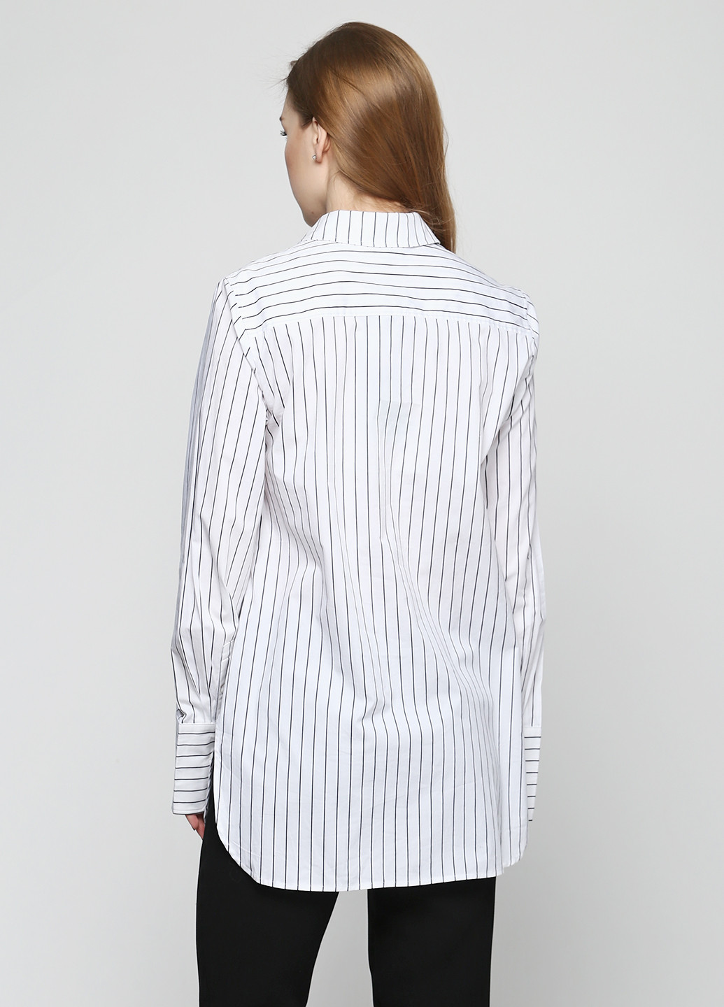 Белая кэжуал рубашка в полоску Karen by Simonsen
