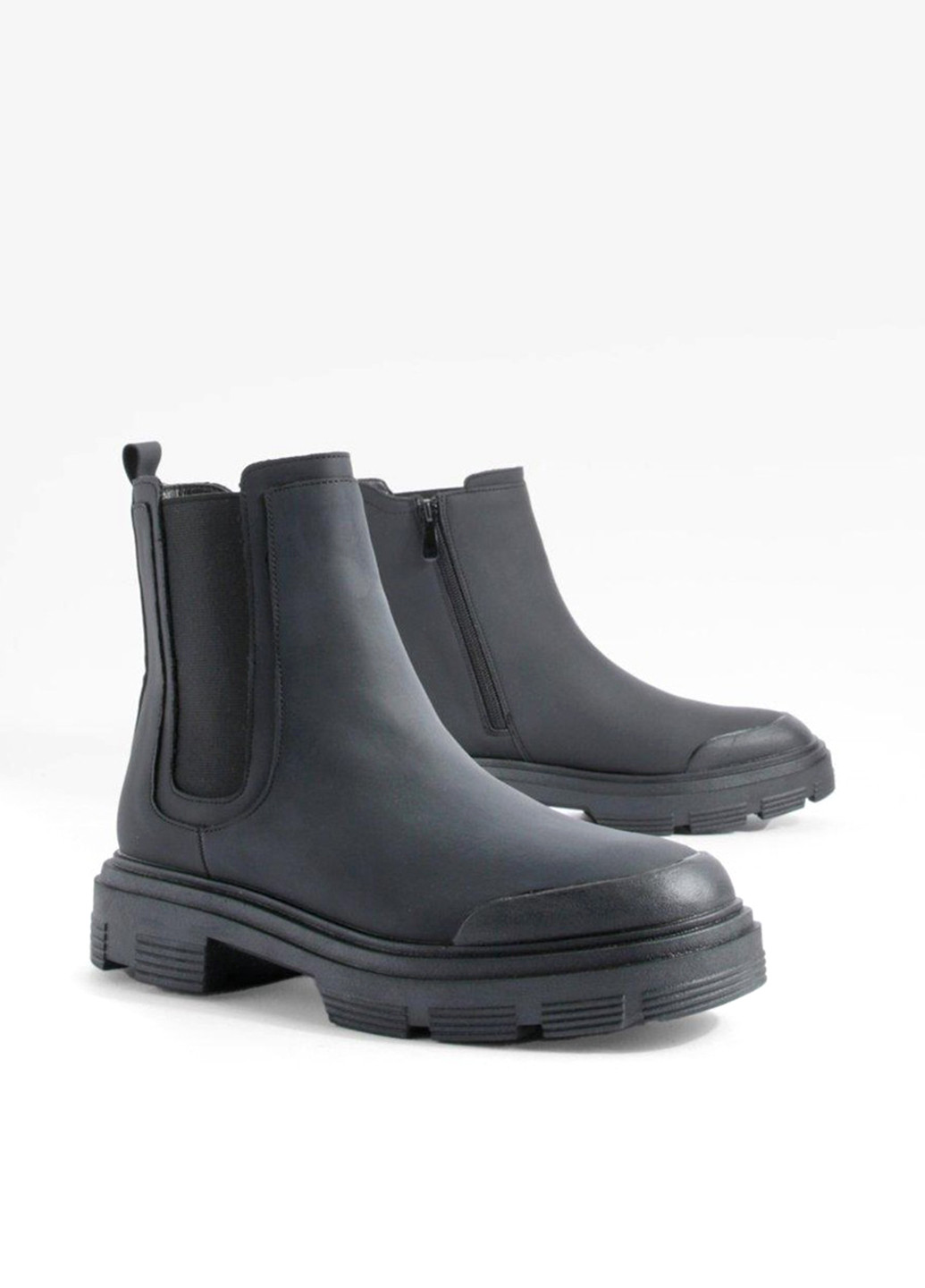 Осенние ботинки челси Boohoo без декора тканевые