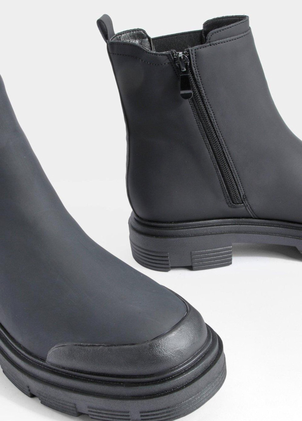 Осенние ботинки челси Boohoo без декора тканевые