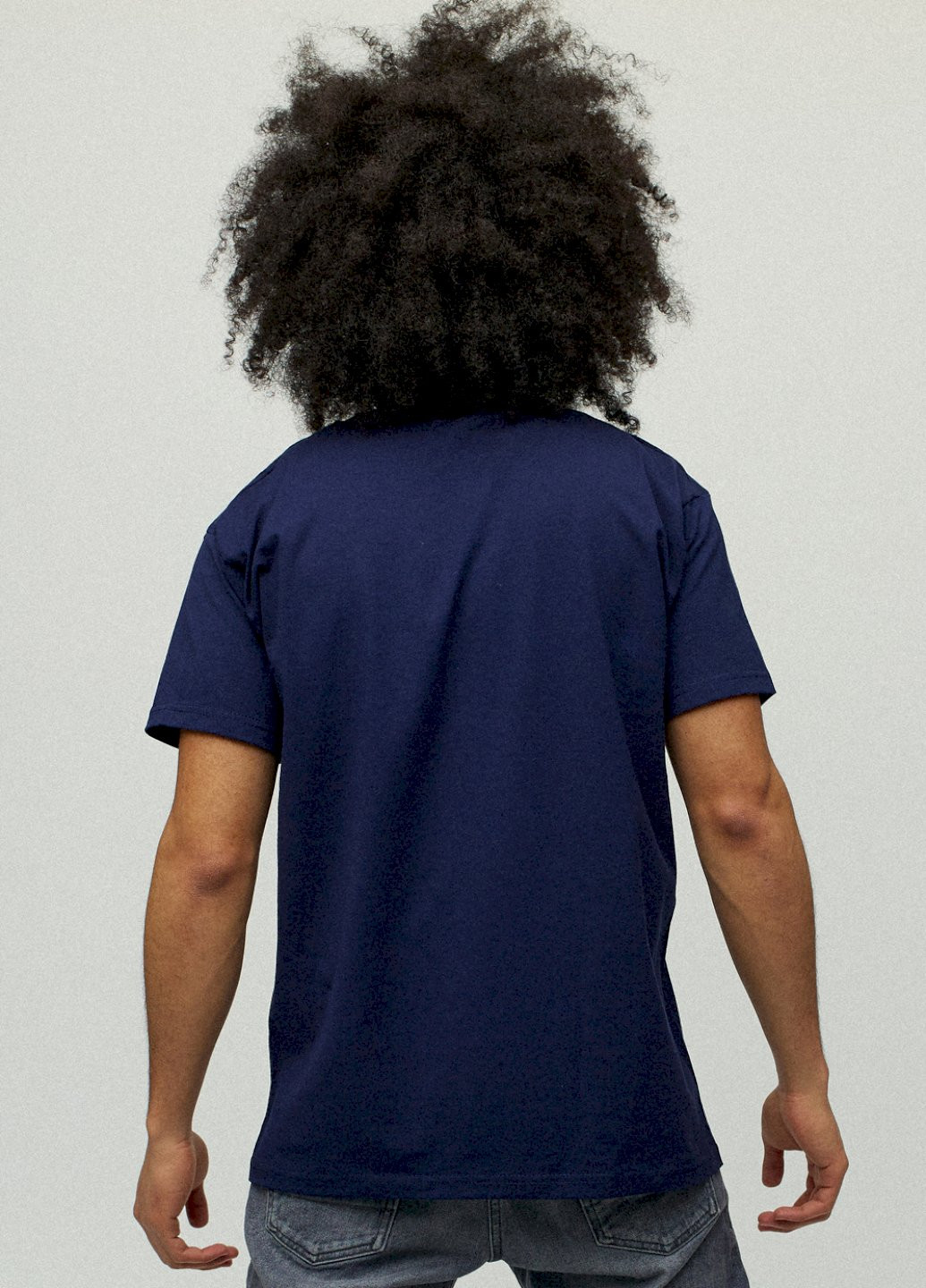 Темно-синяя футболка мужская YAPPI