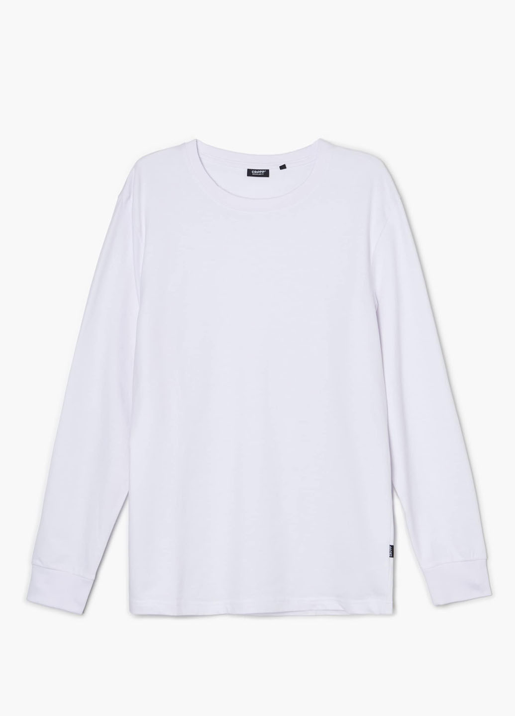 Белый демисезонный кэжуал лонгслив Cropp однотонный