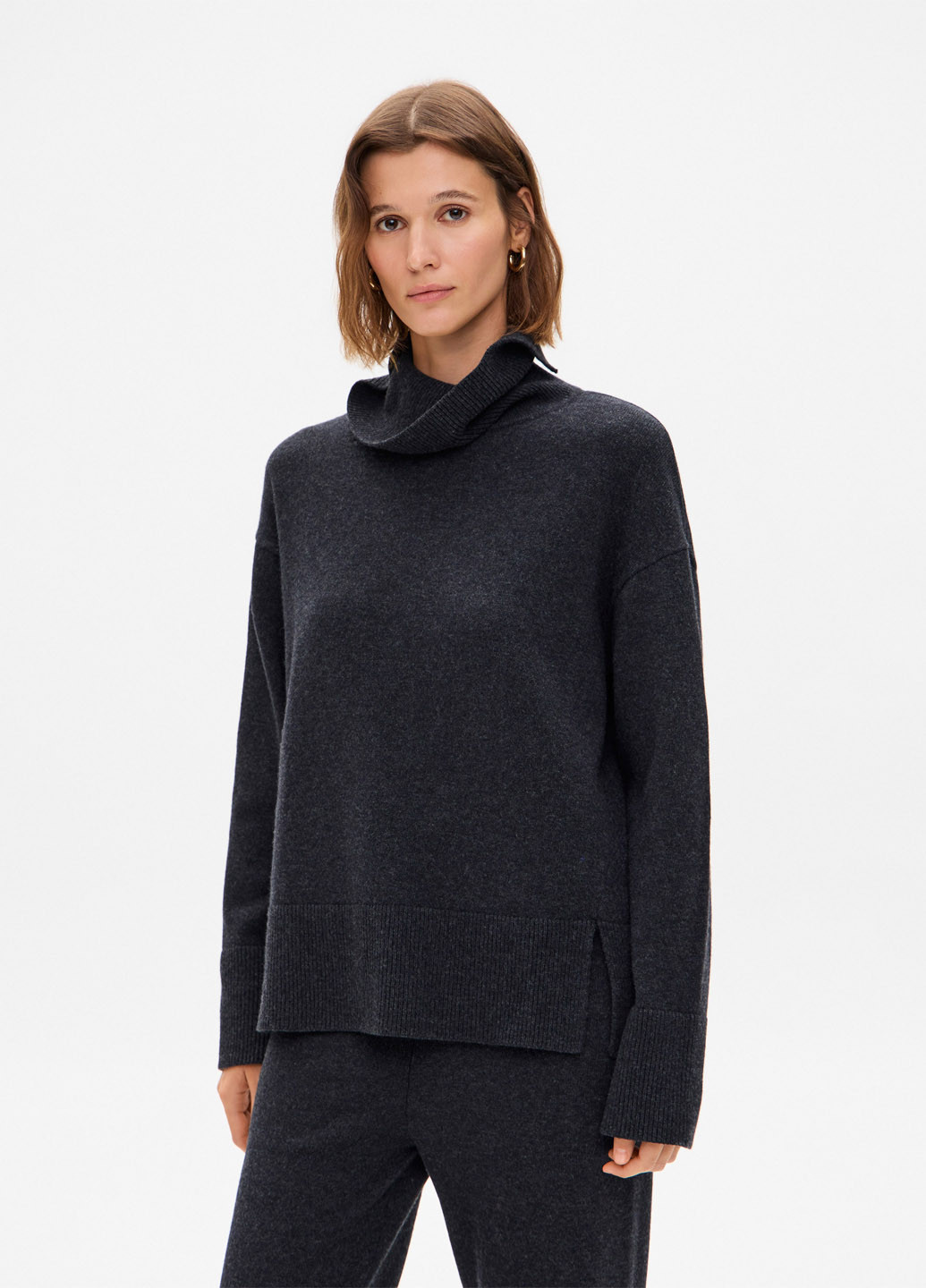 Темно-сірий зимовий светр Promin