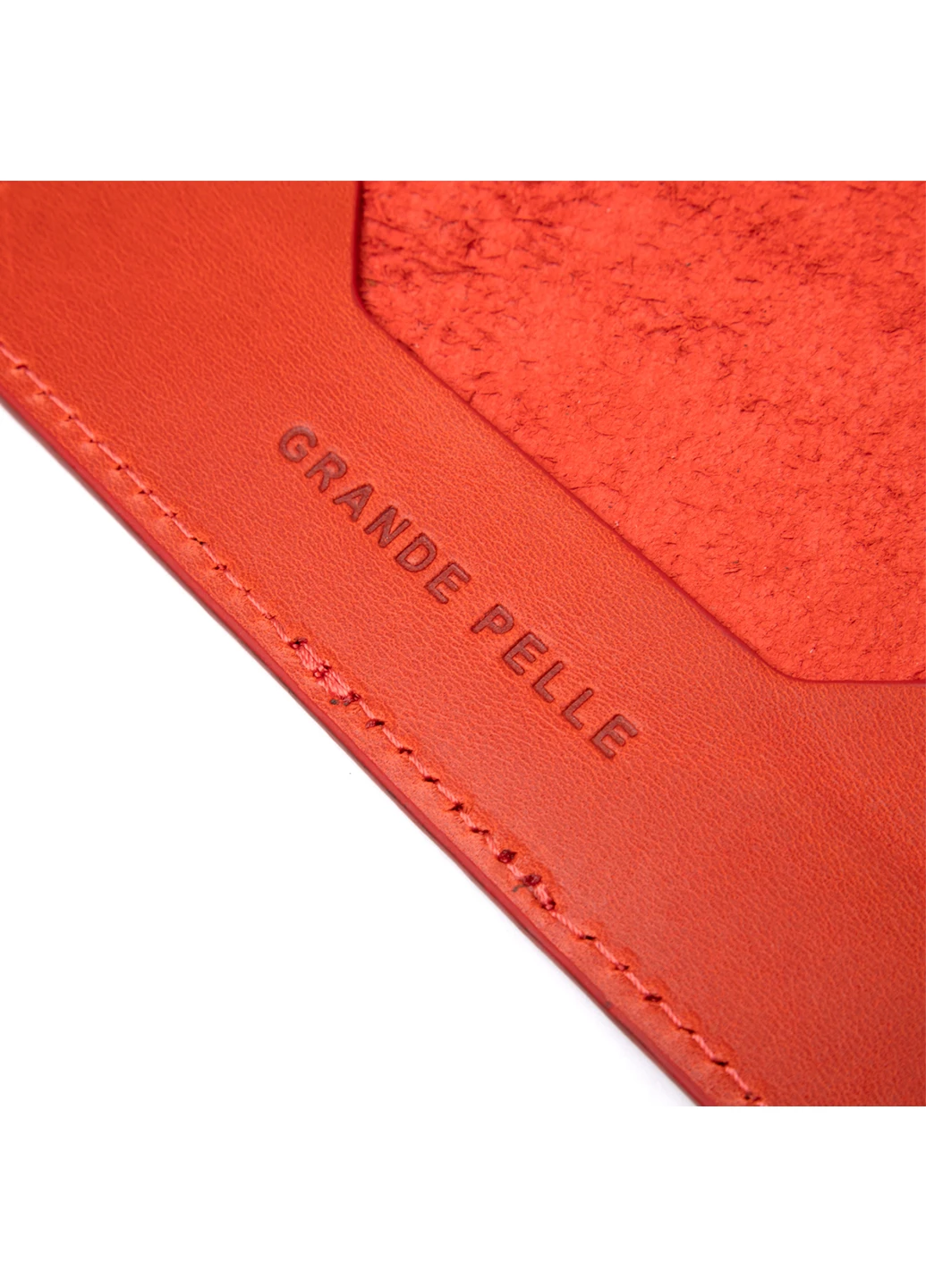 Жіноча шкіряна обкладинка на паспорт 10х13,5х1 см Grande Pelle (252414472)