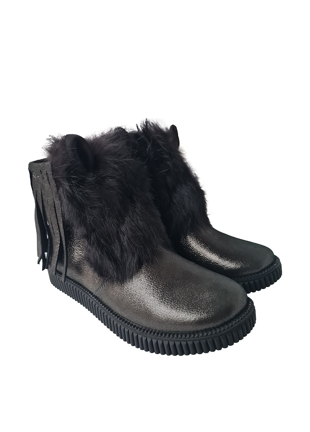 Черные кэжуал зимние ботинки N-Style