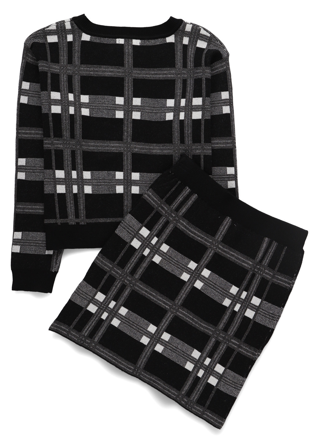 Черный демисезонный костюм (джемпер, юбка) юбочный Primark