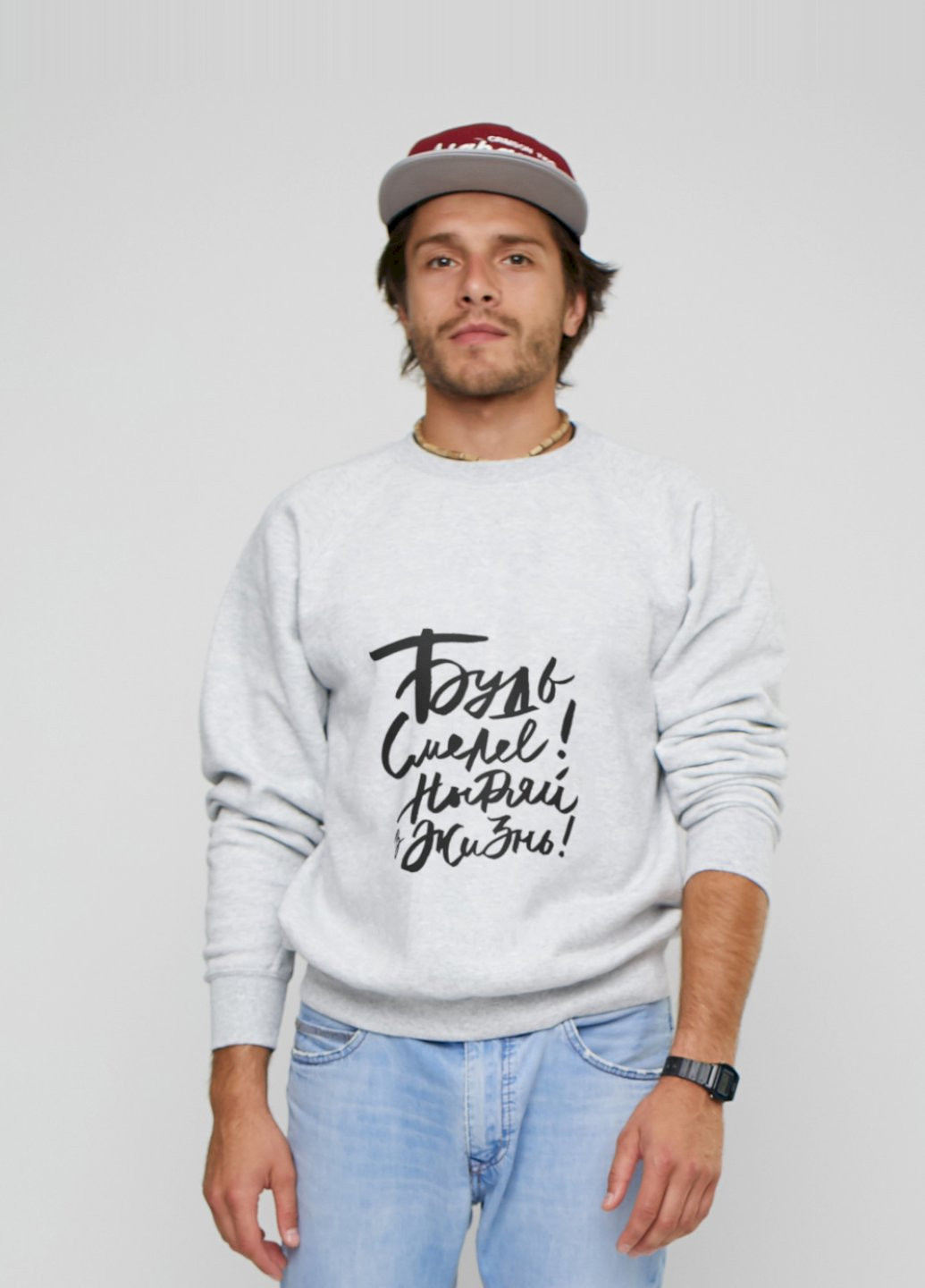 Сірий світшот YAPPI (198688899)