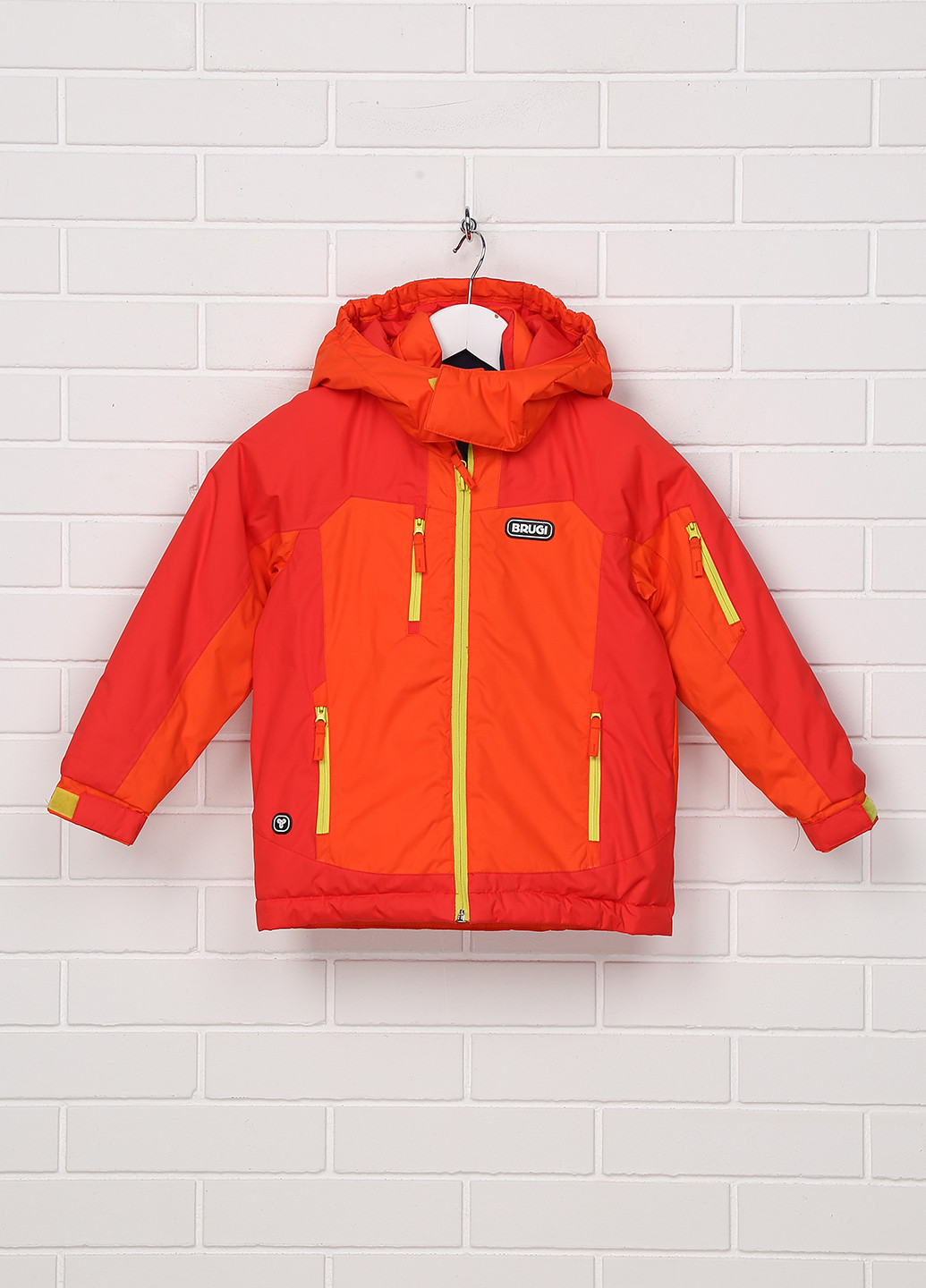 Оранжевая зимняя куртка Brugi