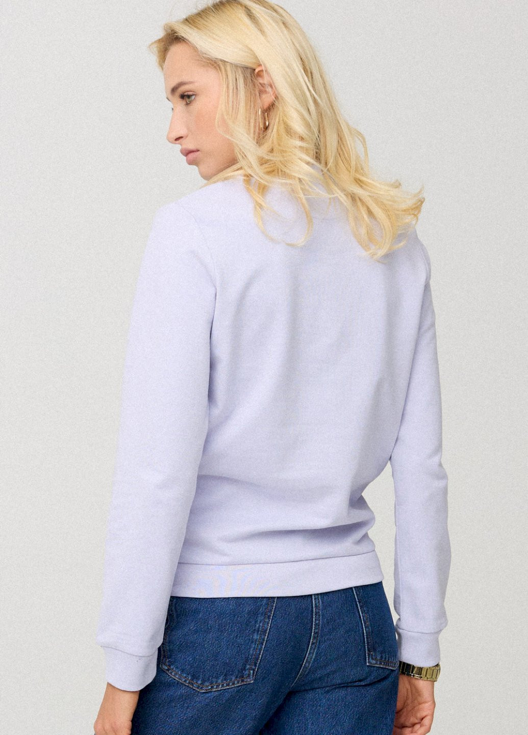 Сиреневый свитшот женский basic /no flis/ YAPPI рисунок (252258493)