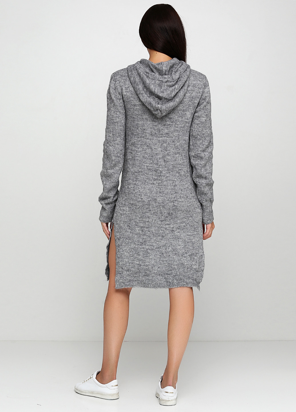 Сіра кежуал сукня міді H&M меланжева
