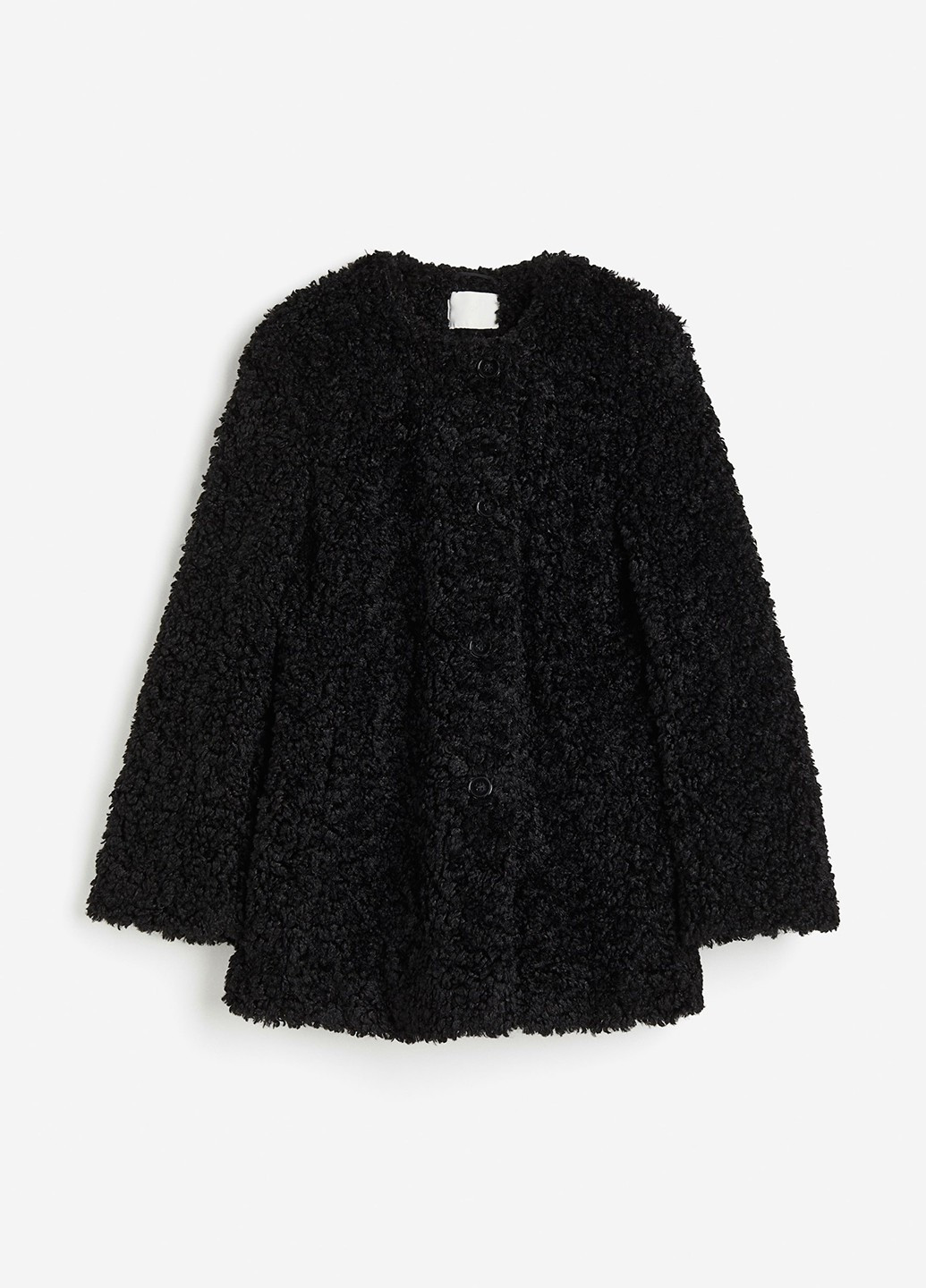 Черная демисезонная куртка куртка-пальто H&M