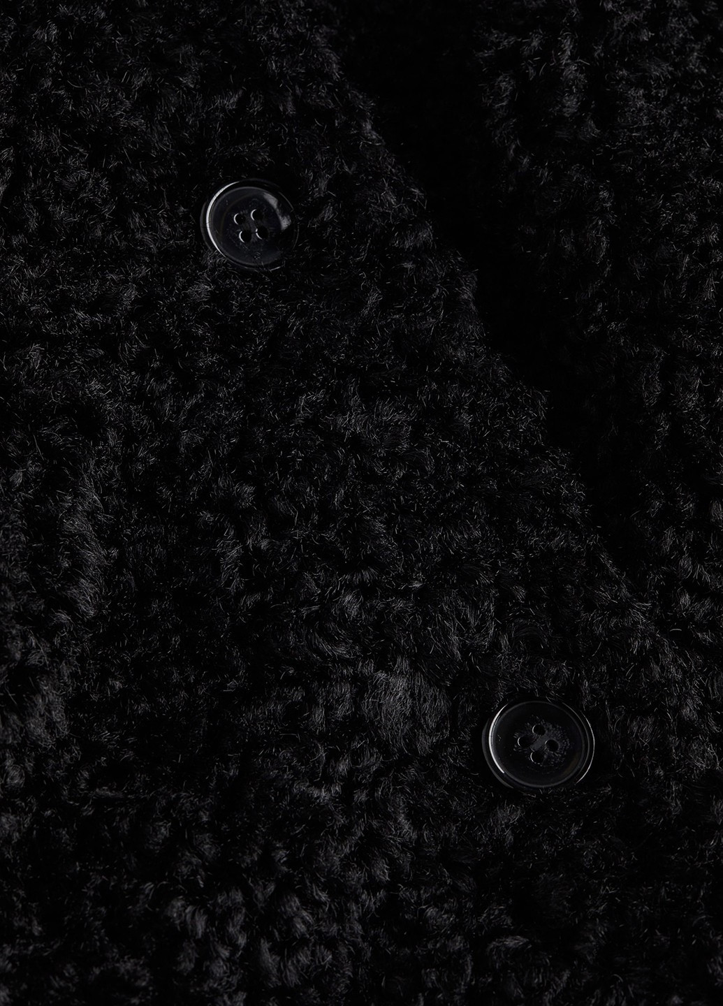 Черная демисезонная куртка куртка-пальто H&M