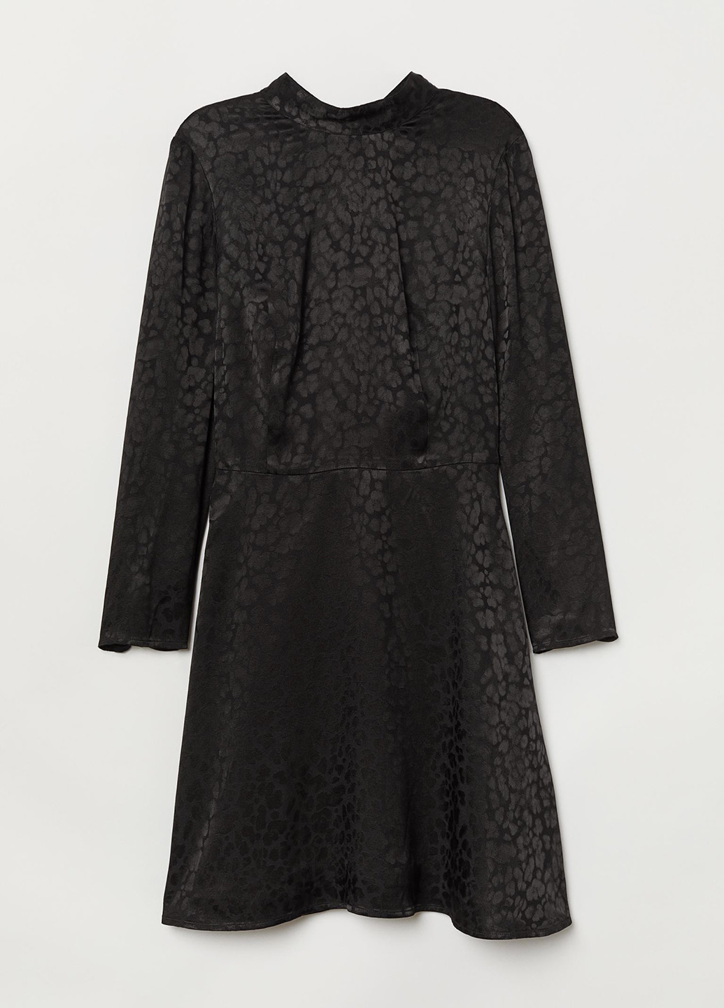 Черное кэжуал платье платье-водолазка H&M леопардовый