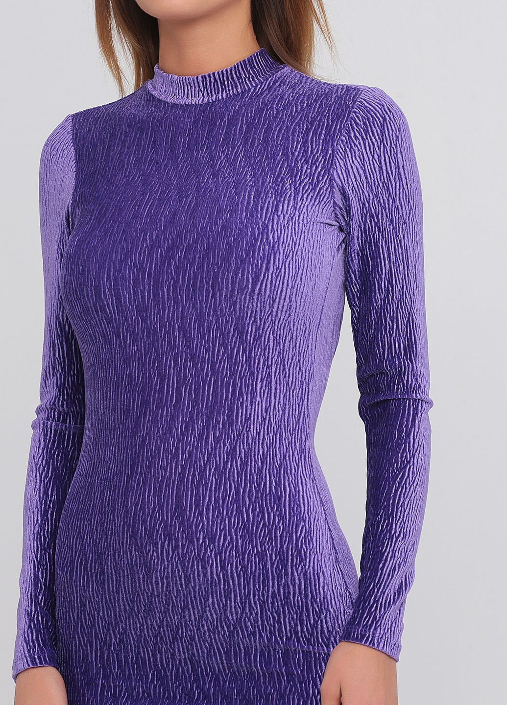 Фіолетова вечірня, кежуал сукня силуетна, з відкритою спиною H&M однотонна