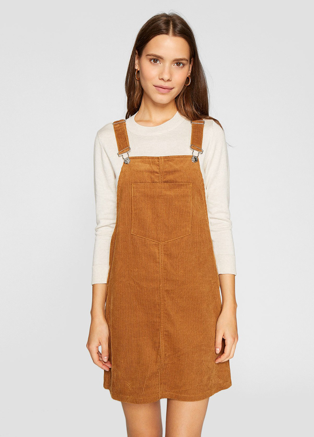 Летний женский сарафан Stradivarius однотонный