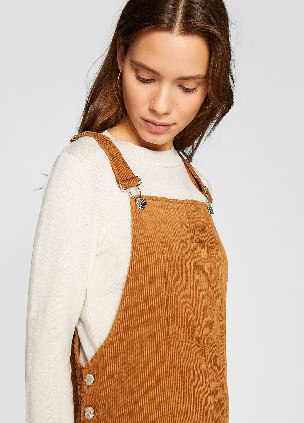 Летний женский сарафан Stradivarius однотонный