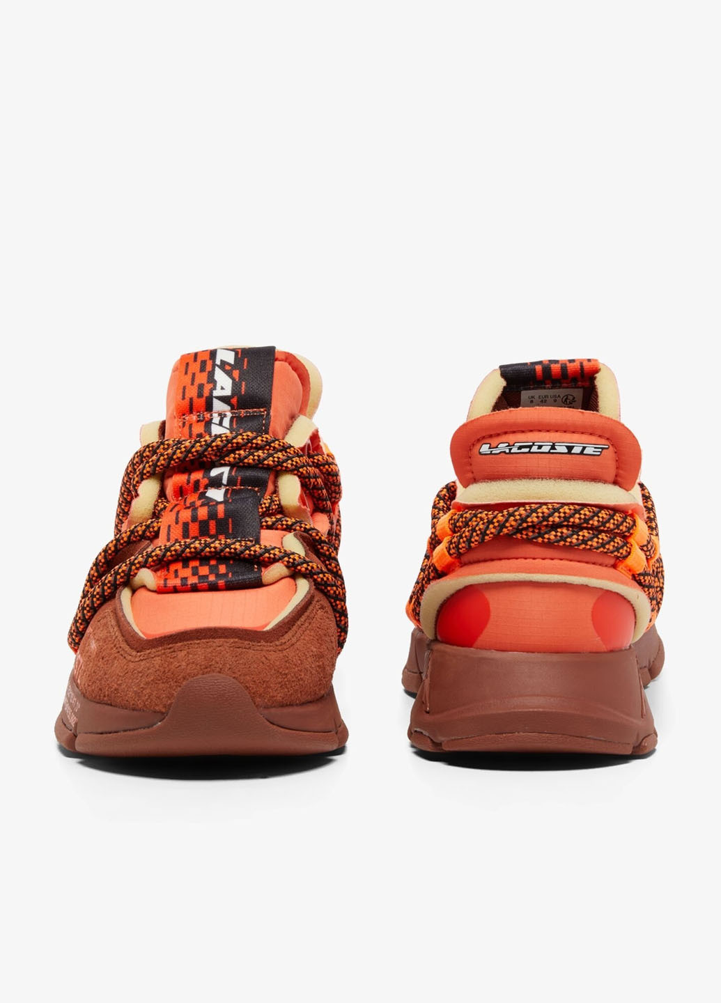 Помаранчеві Осінні кросівки Lacoste L003 Runway