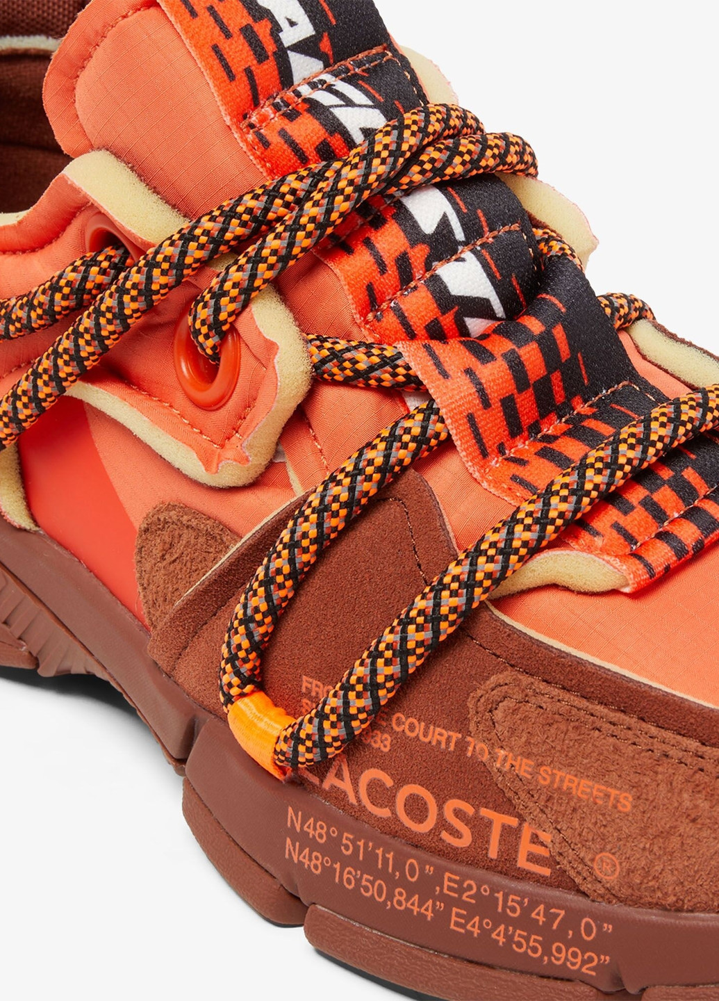 Помаранчеві Осінні кросівки Lacoste L003 Runway