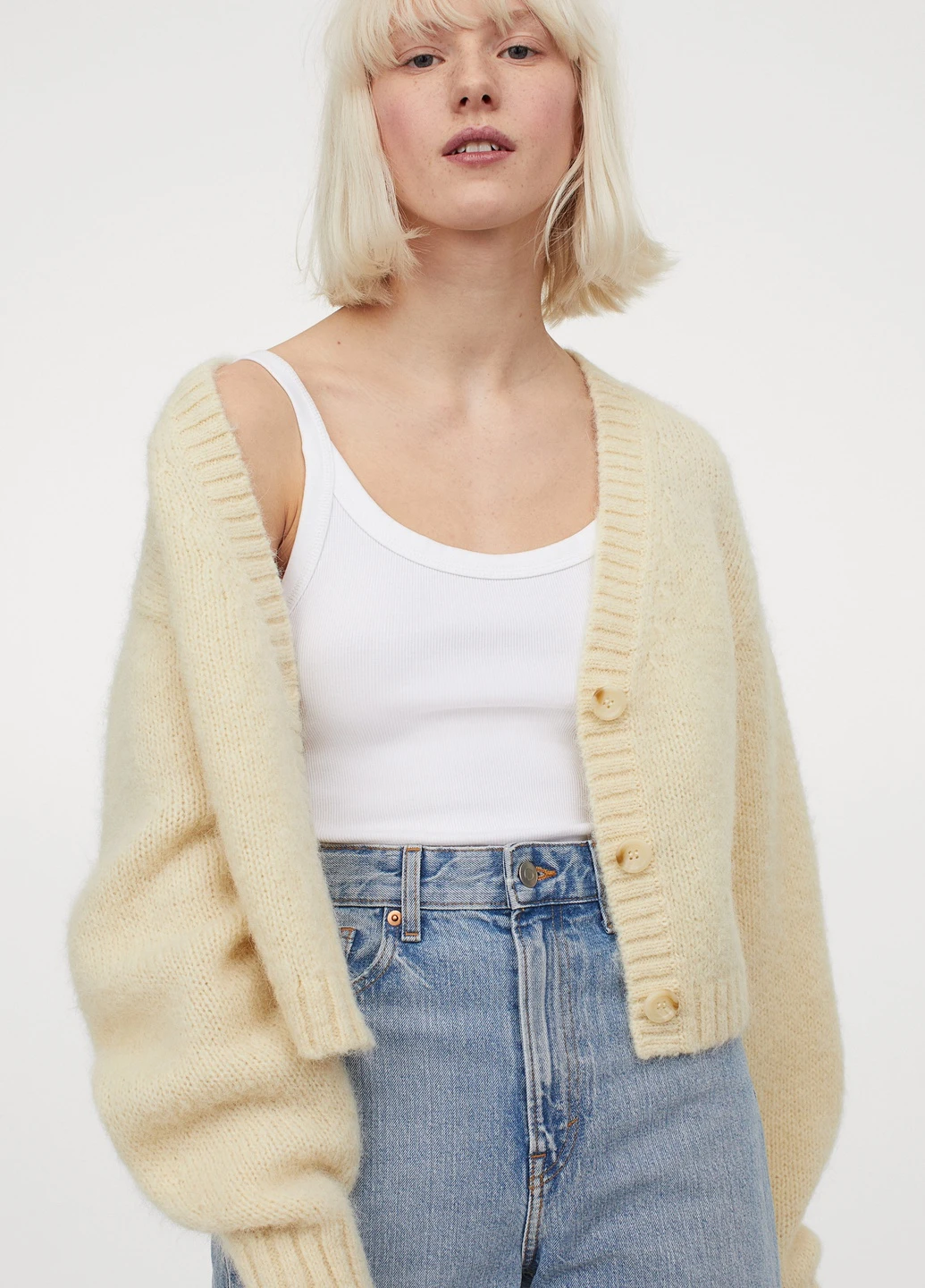 Боді,білий, H&M Basic (255192308)