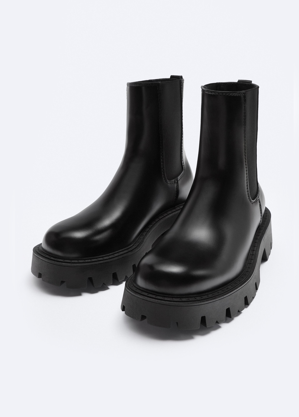Черные осенние ботинки челси Zara
