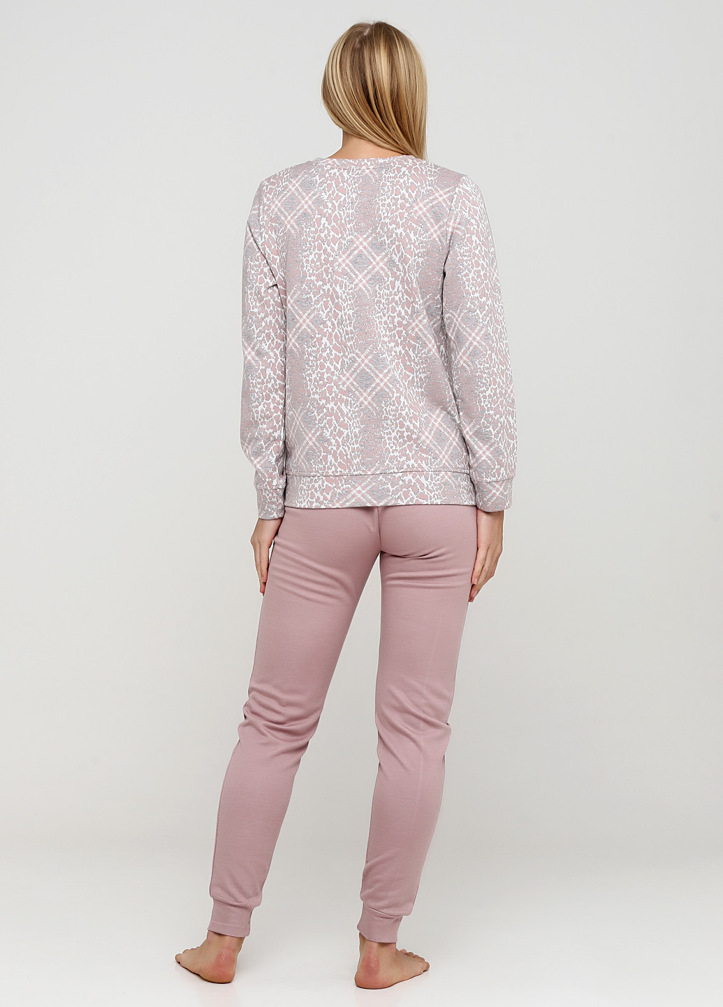 Рожевий демісезонний комплект (лонгслів, брюки) Cotpark
