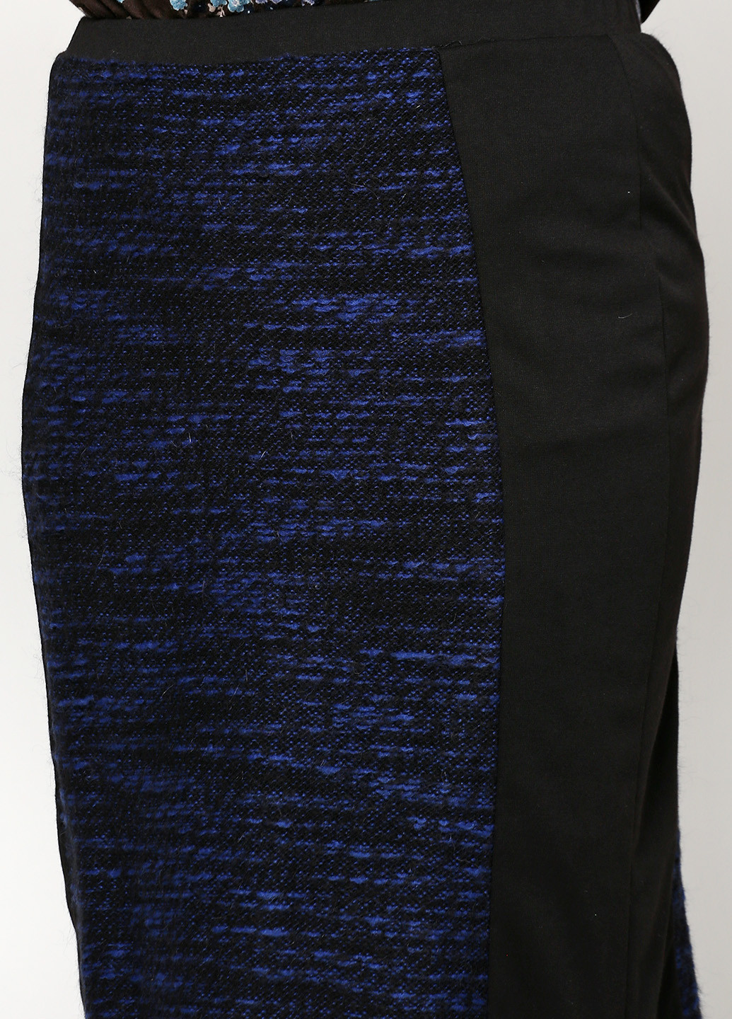 Синяя кэжуал однотонная юбка Алеся