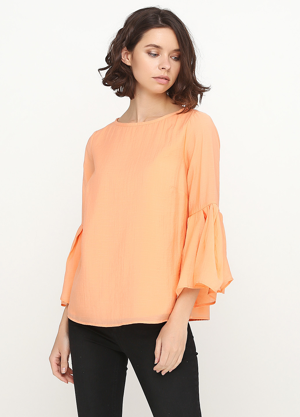 Оранжевая летняя блуза Mint velvet