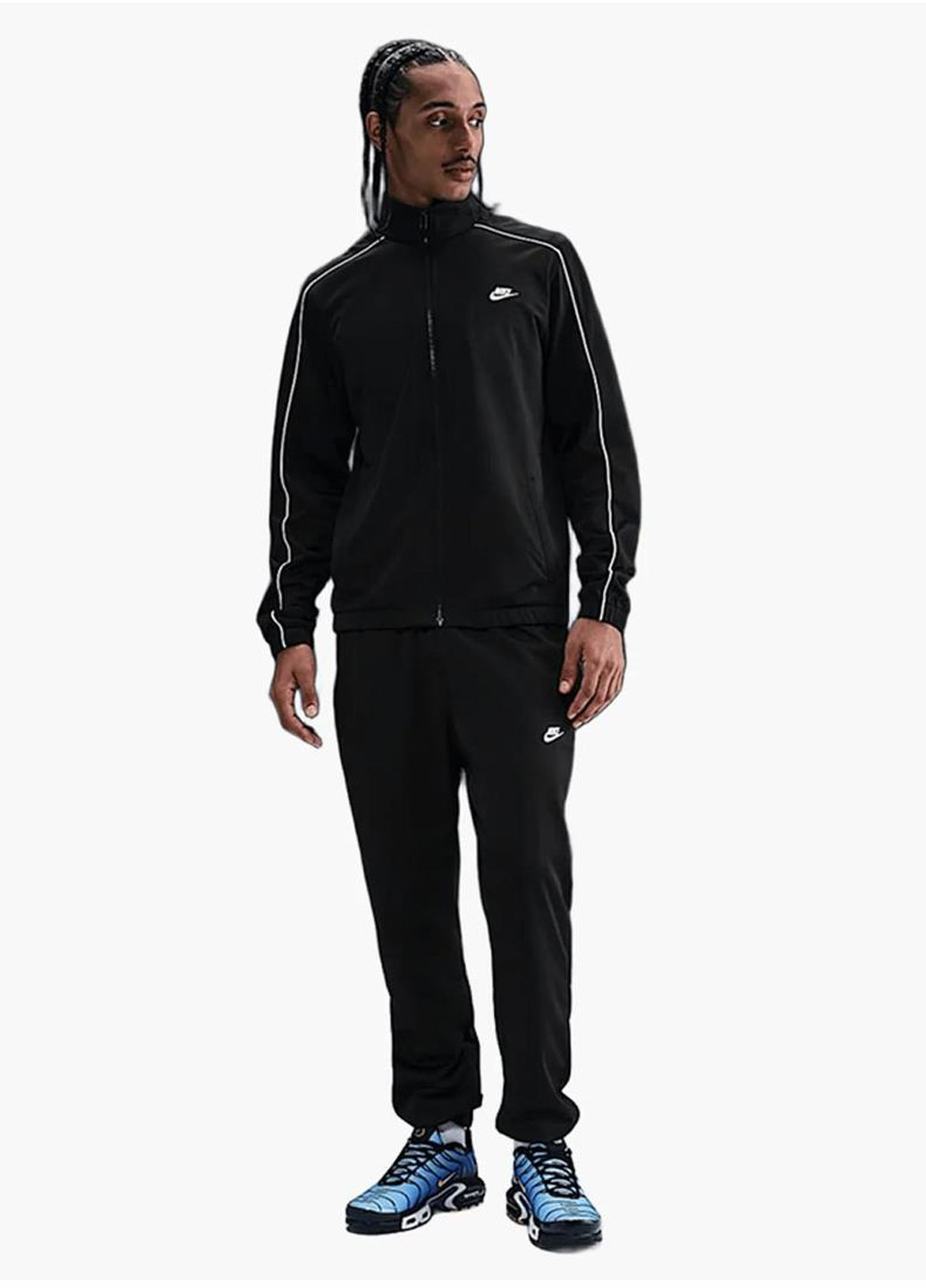 Костюм (олимпийка, брюки) HV1444-010 Nike M NK CLUB PK TRK SUIT (369766485)