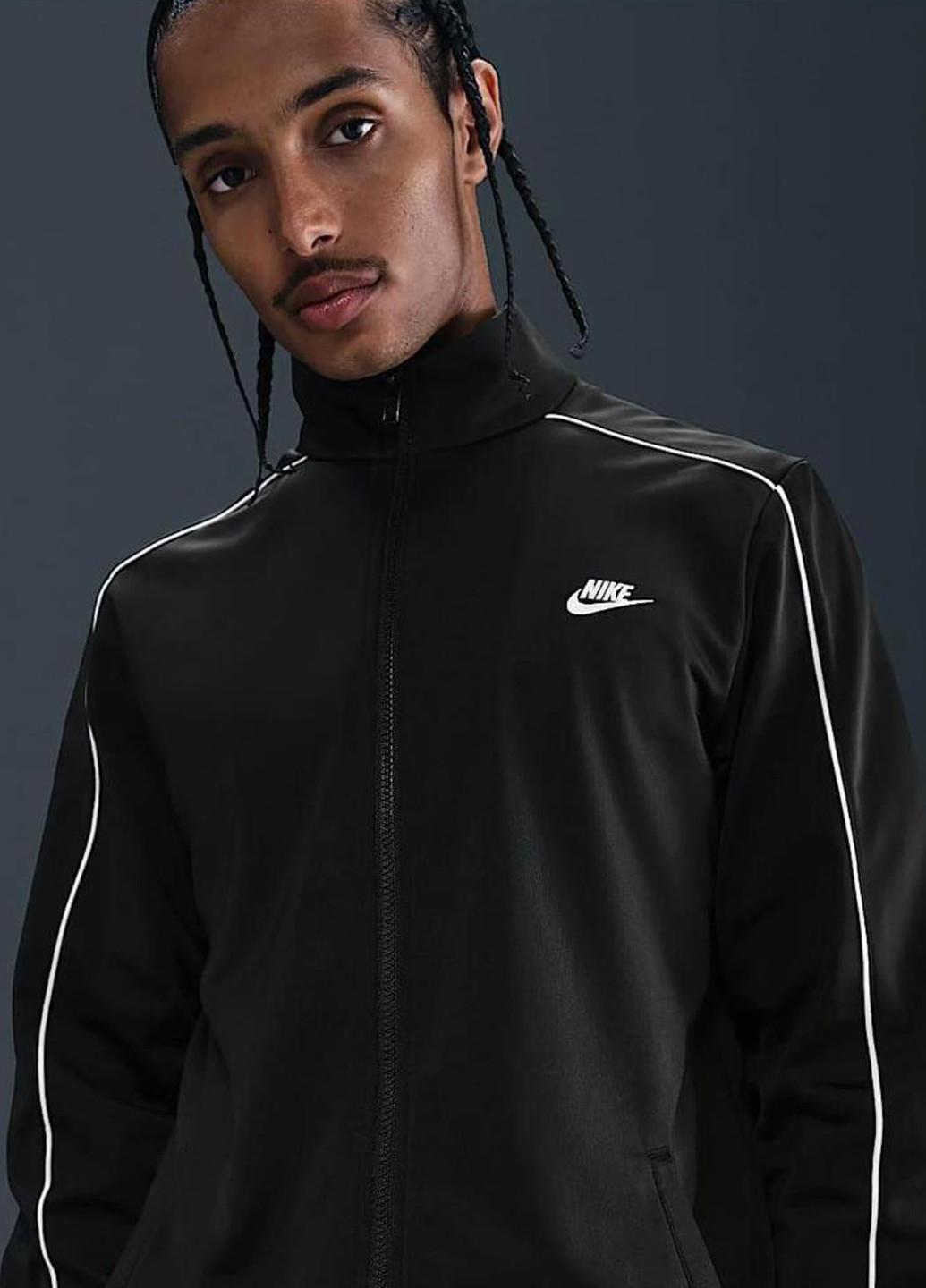 Костюм (олимпийка, брюки) HV1444-010 Nike M NK CLUB PK TRK SUIT (369766485)