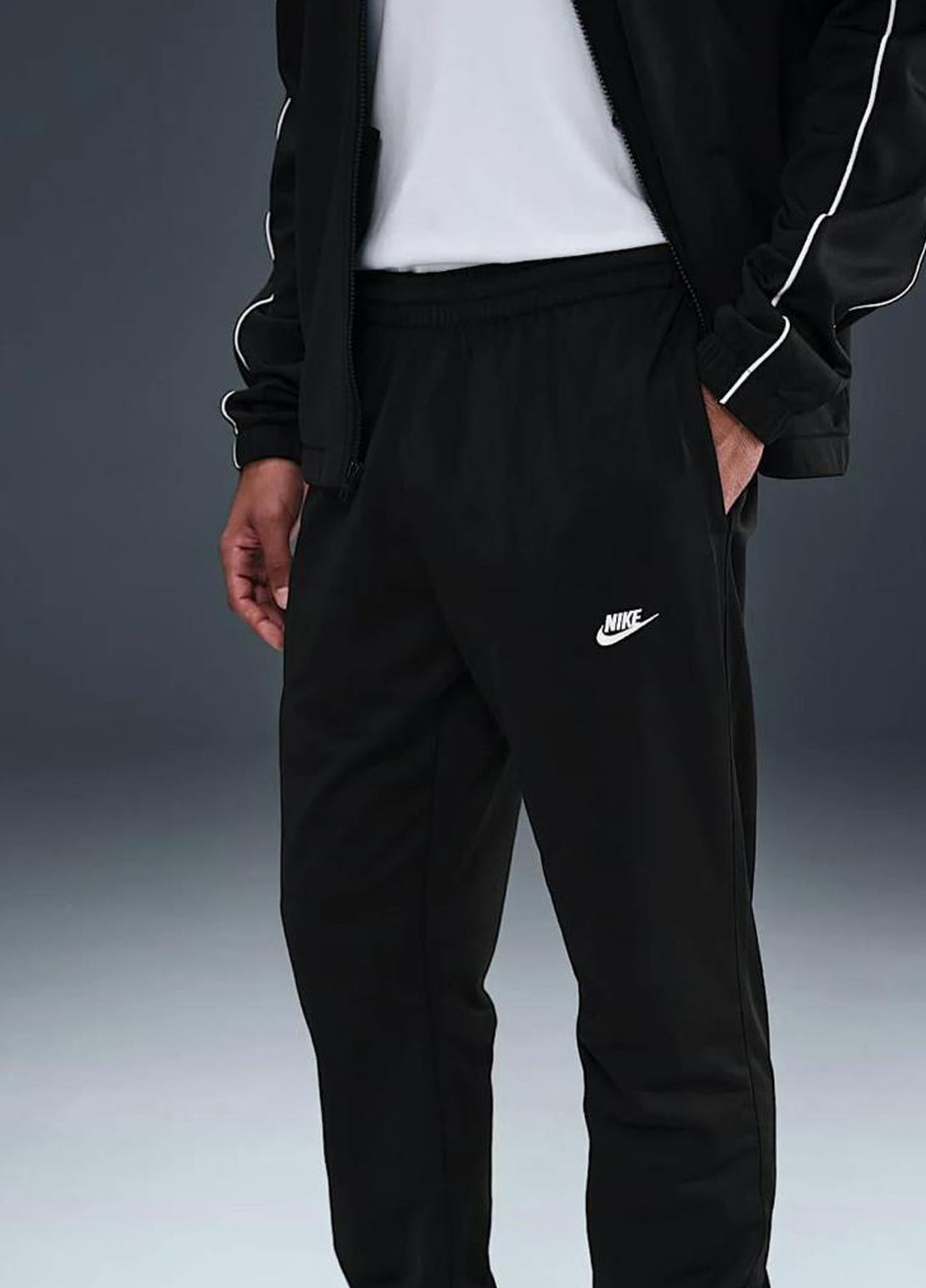 Костюм (олимпийка, брюки) HV1444-010 Nike M NK CLUB PK TRK SUIT (369766485)
