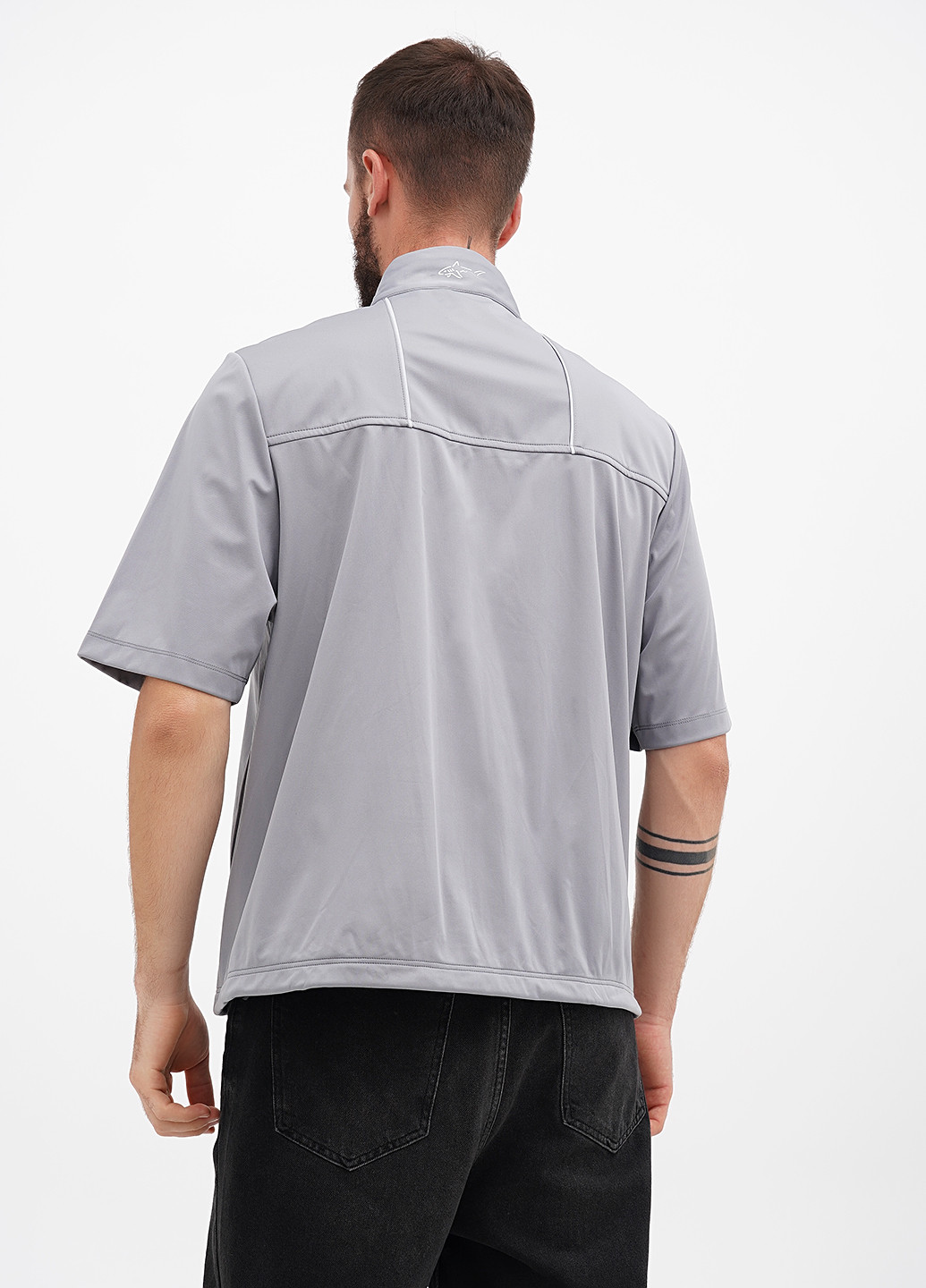 Серая демисезонная ветровка Greg Norman